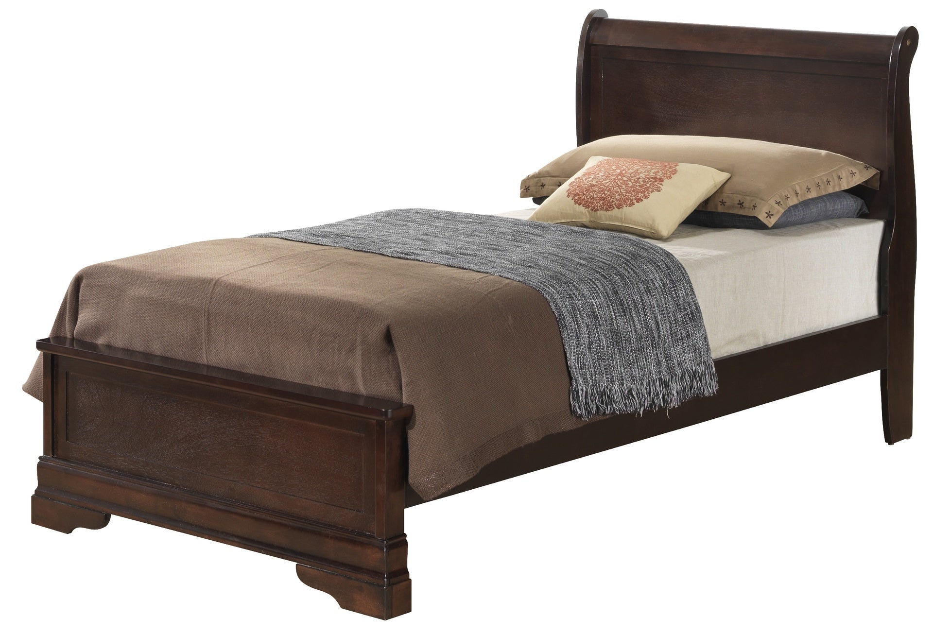Louis Phillipe G3125E-TB3 Twin  Bed , Cappuccino
