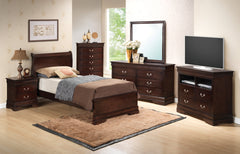 Louis Phillipe G3125E-TB3 Twin  Bed , Cappuccino