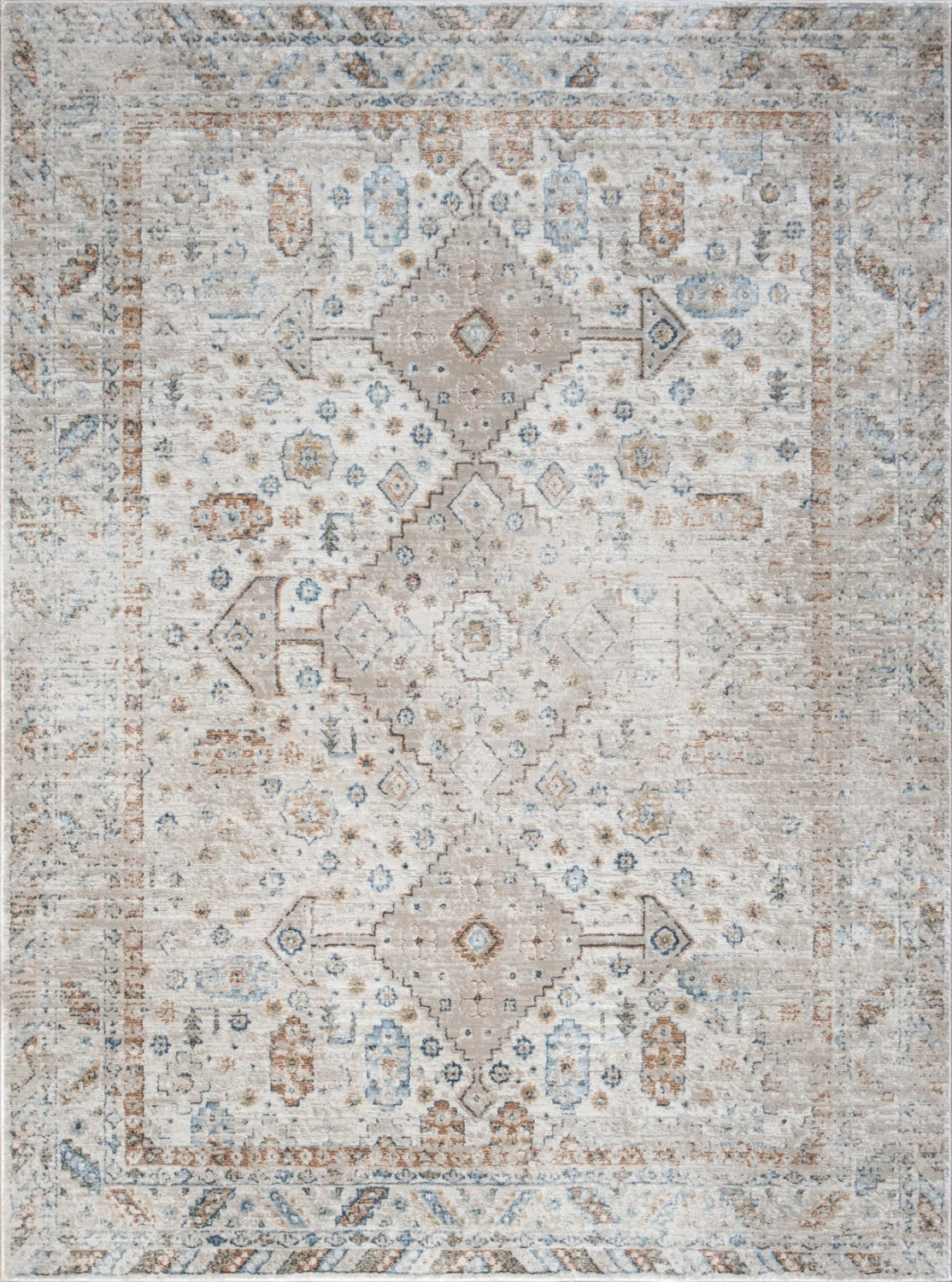 Noble GC_GEN7002 Ivory 2 ft. x 3 ft. Area Rug