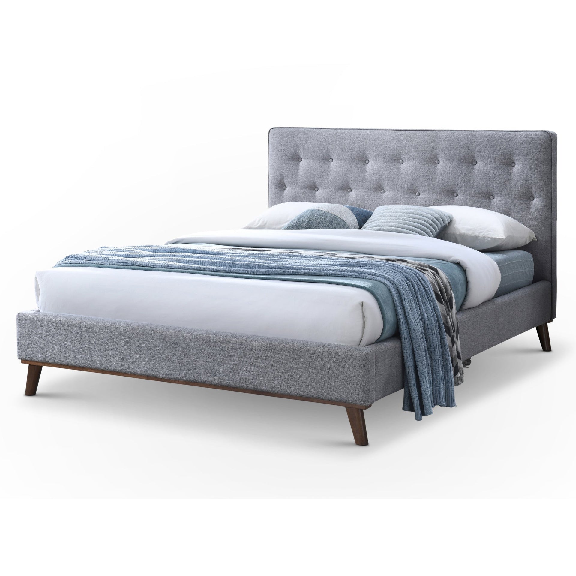 Graceville Velvet Platform Bed  King size
