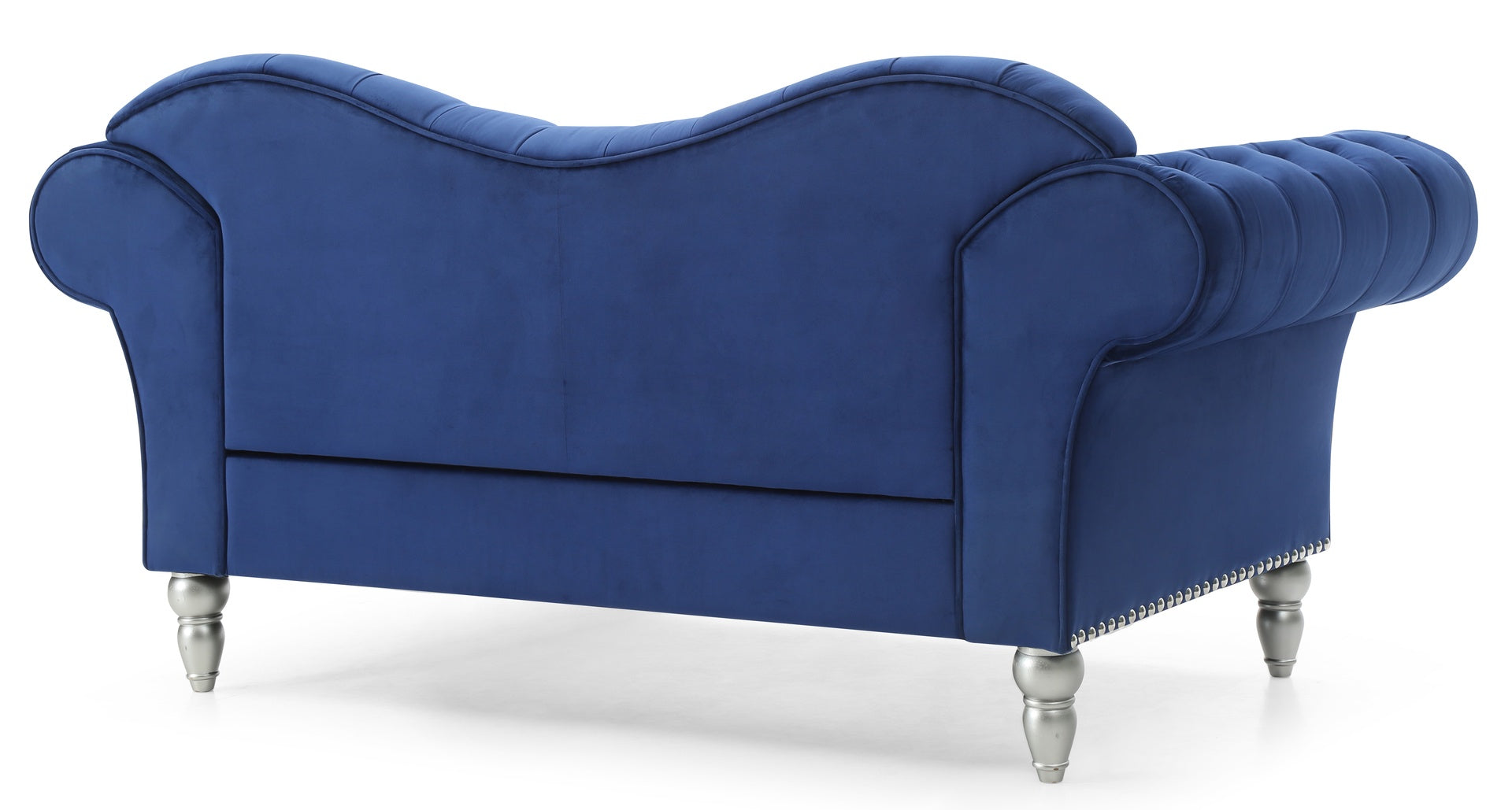 Elegant Traditional Blue Loveseat For Two