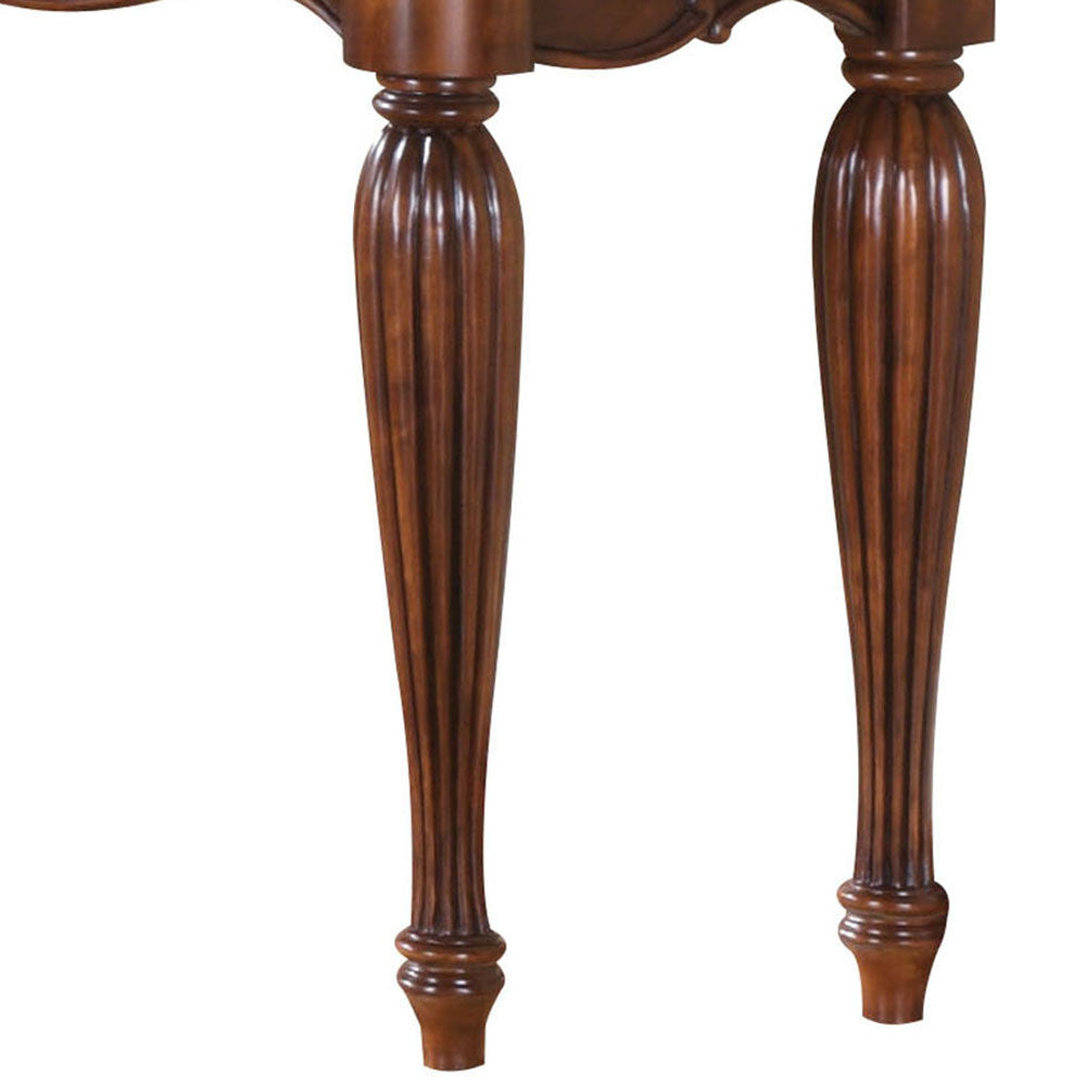 Cherry Sofa Table with Turned Fluted Legs