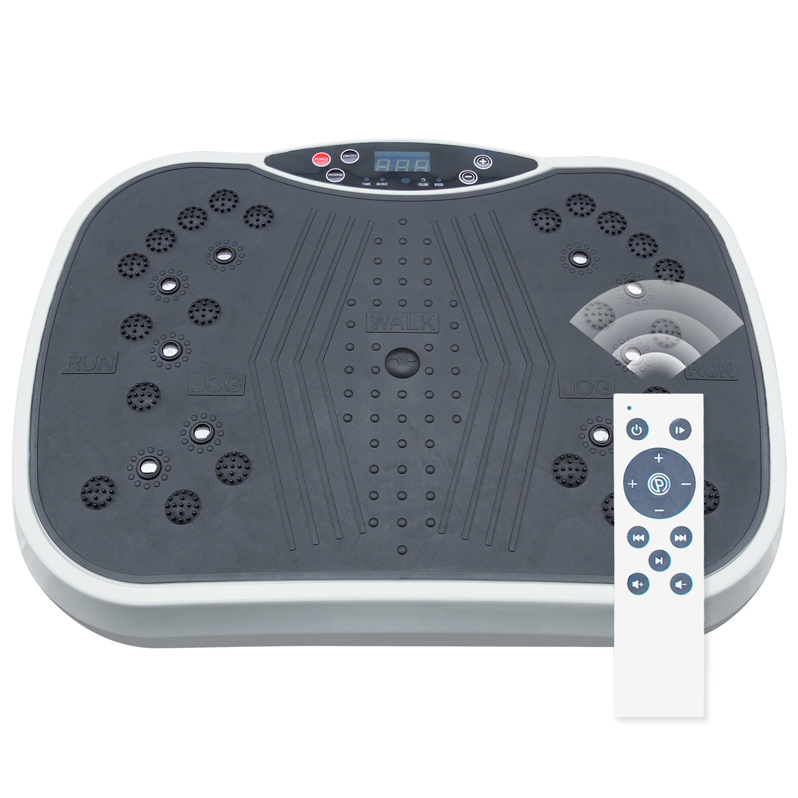 Vibration Plate Exercise Machine - Whole Body Workout Vibration Fitness Platform, Home Training Equipment for Weight Loss & Toning Grey