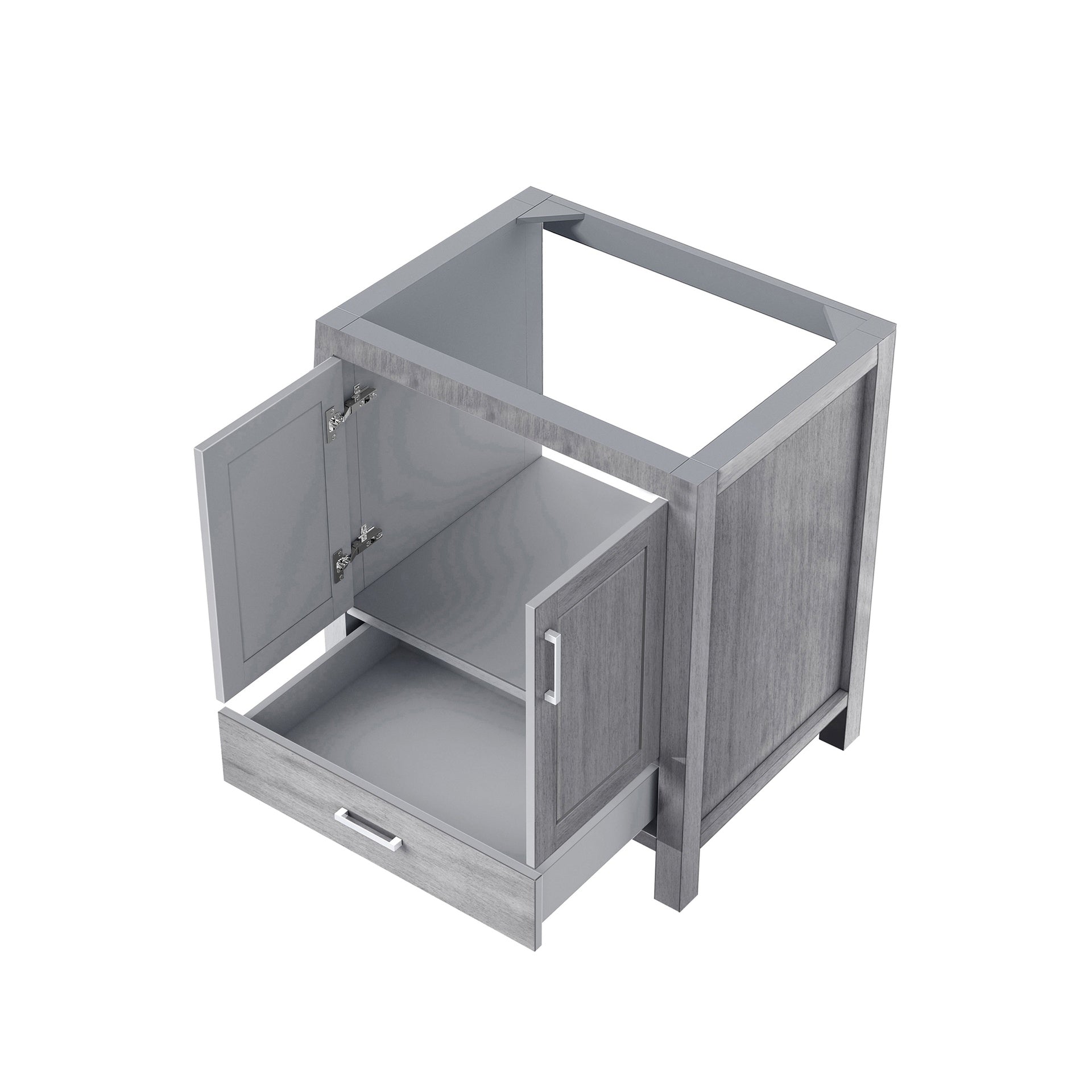 Distressed Grey Bath Vanity 30 in. W x 22 in. D