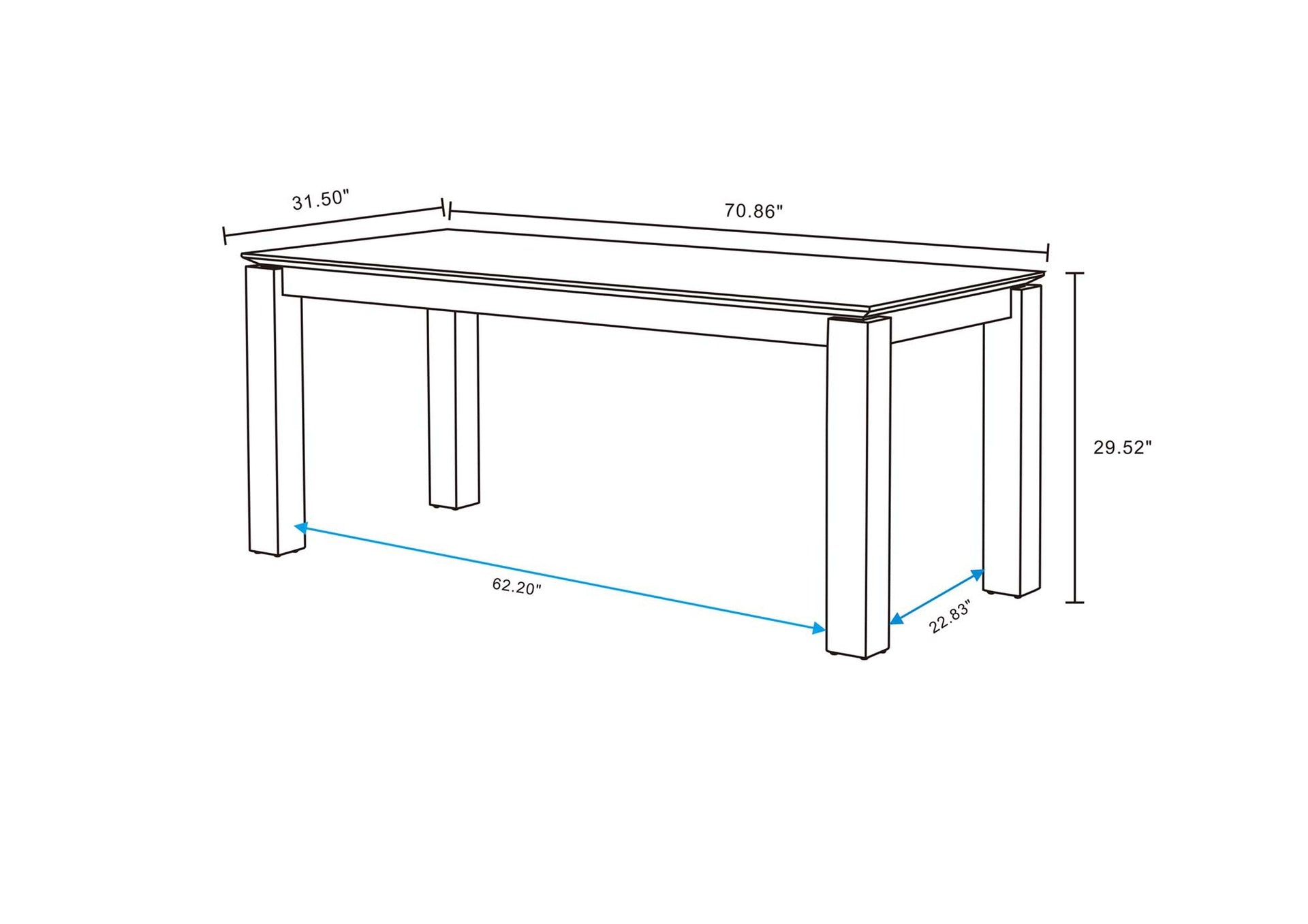 Dining Table in Natural