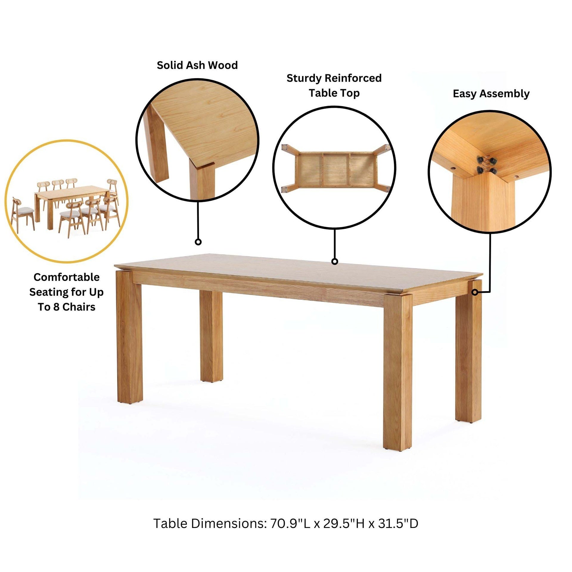 Dining Table in Natural