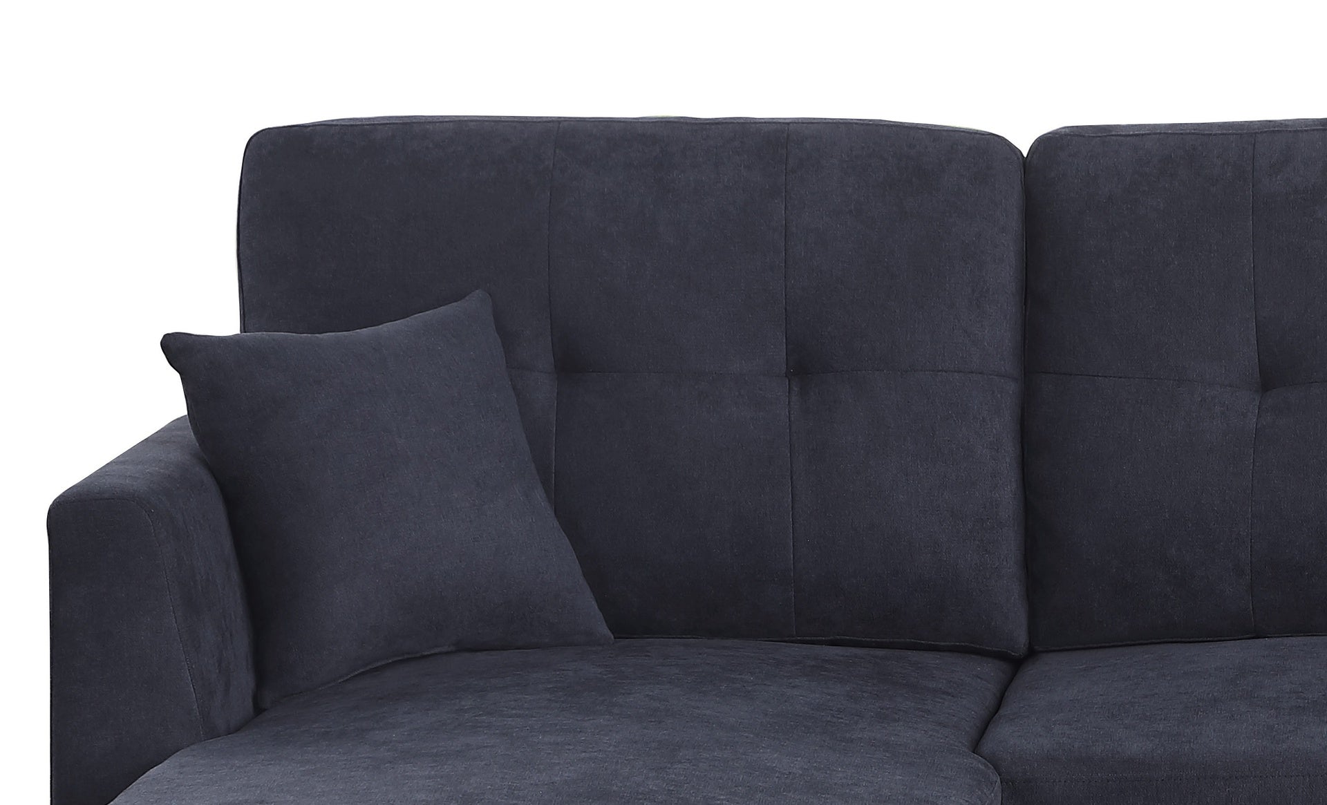Sectional Sofa Bed, Dark Blue