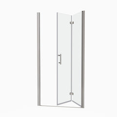 1 3/8" adjustment,universal pivot shower door, with 1/4" tempered glass finish 3672