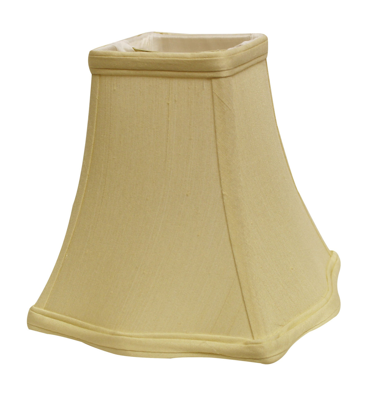 Slant Fancy Square Softback Lampshade with Washer Fitter, Antique White