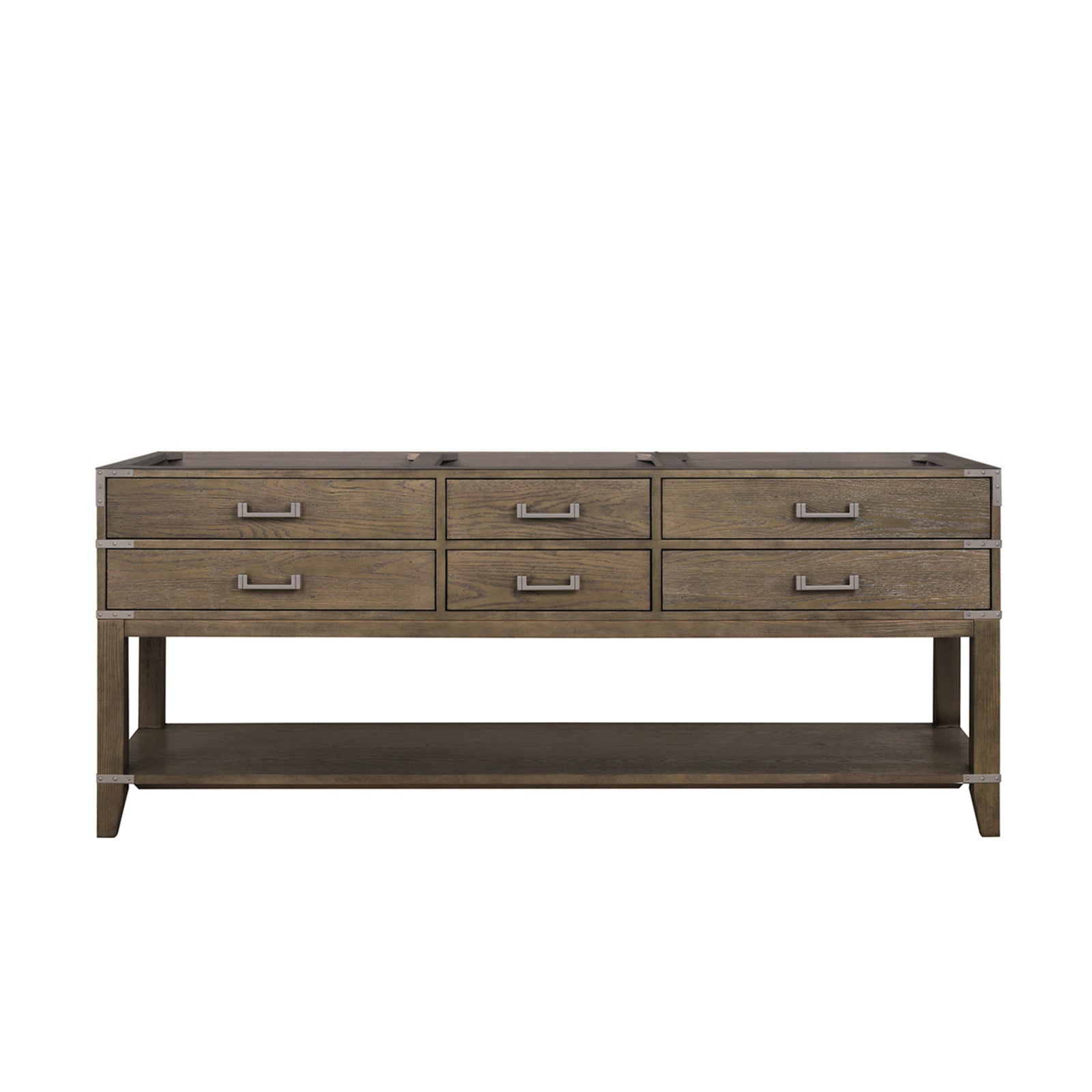 Grey Oak Double Bath Vanity 80 in. W x 22 in. D