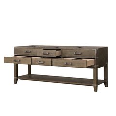 Grey Oak Double Bath Vanity 80 in. W x 22 in. D