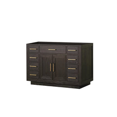 Brown Oak Single Bath Vanity 48 in. W x 22 in. D