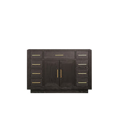 Brown Oak Single Bath Vanity 48 in. W x 22 in. D