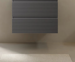 VENO 24''  Wall Mounted Cabinet NO Basin, NO Faucet and Sink Cover, Gray
