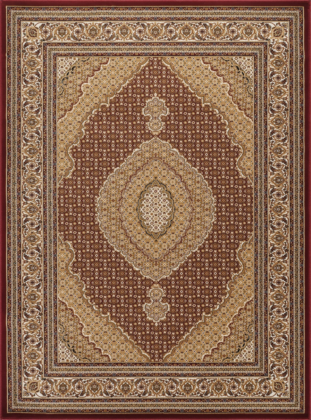 Manchester GC_HER5004 Red 9 ft. 2 in. x 12 ft. 6 in. Area Rug