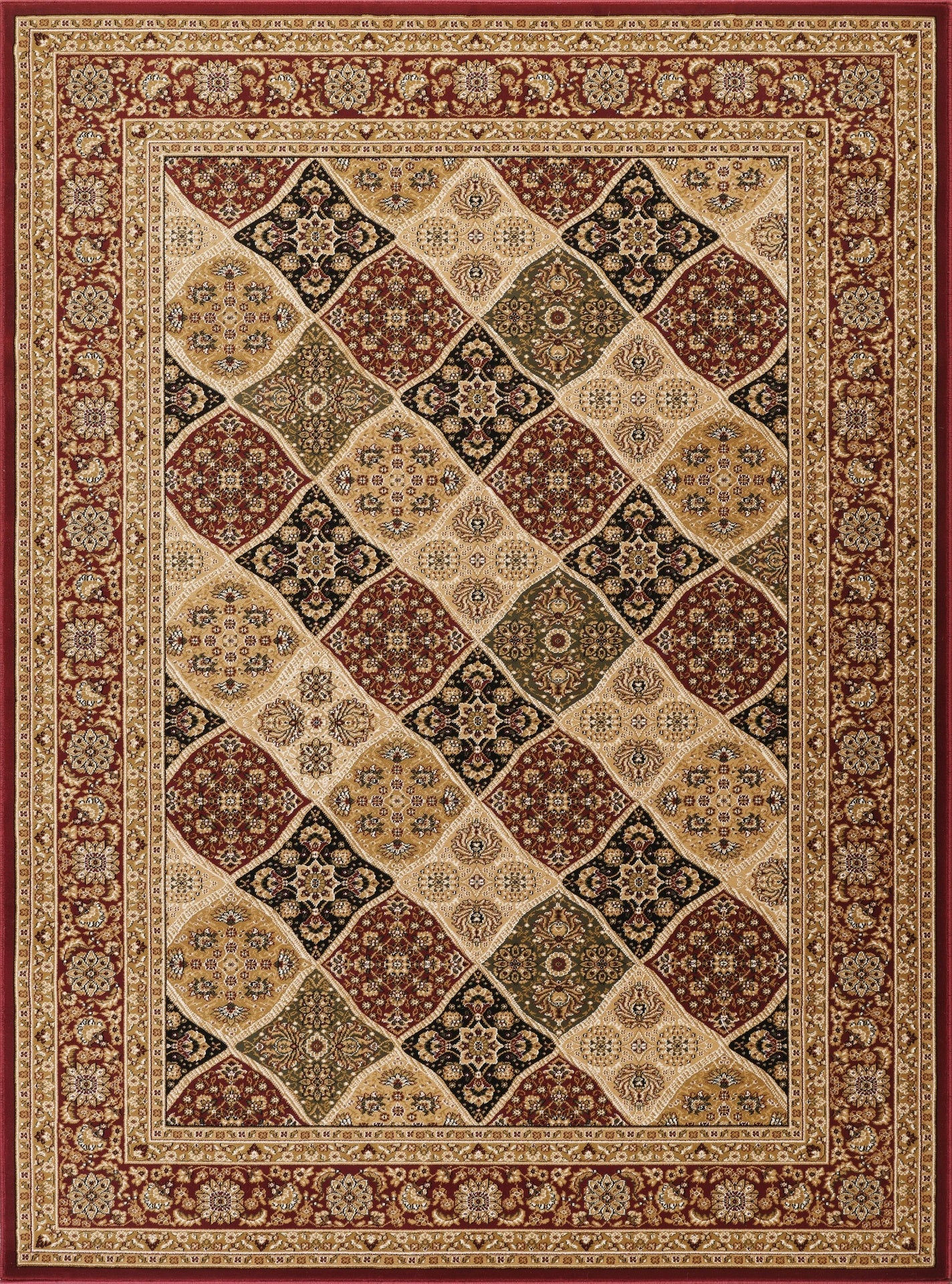 Manchester GC_HER5005 Red 9 ft. 2 in. x 12 ft. 6 in. Area Rug