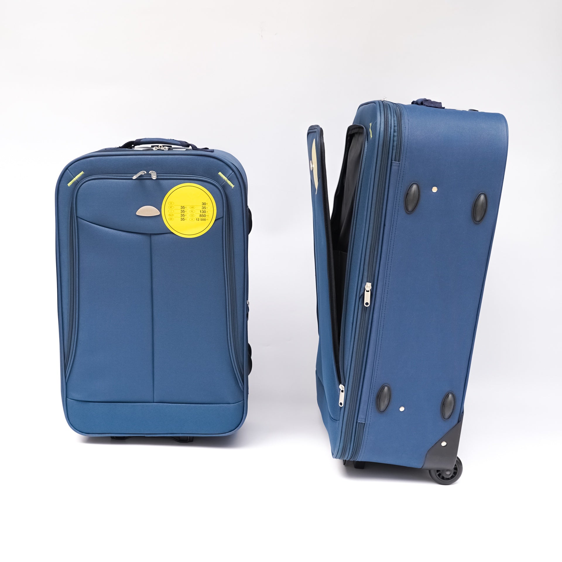 4-piece suitcase, suitcase blue