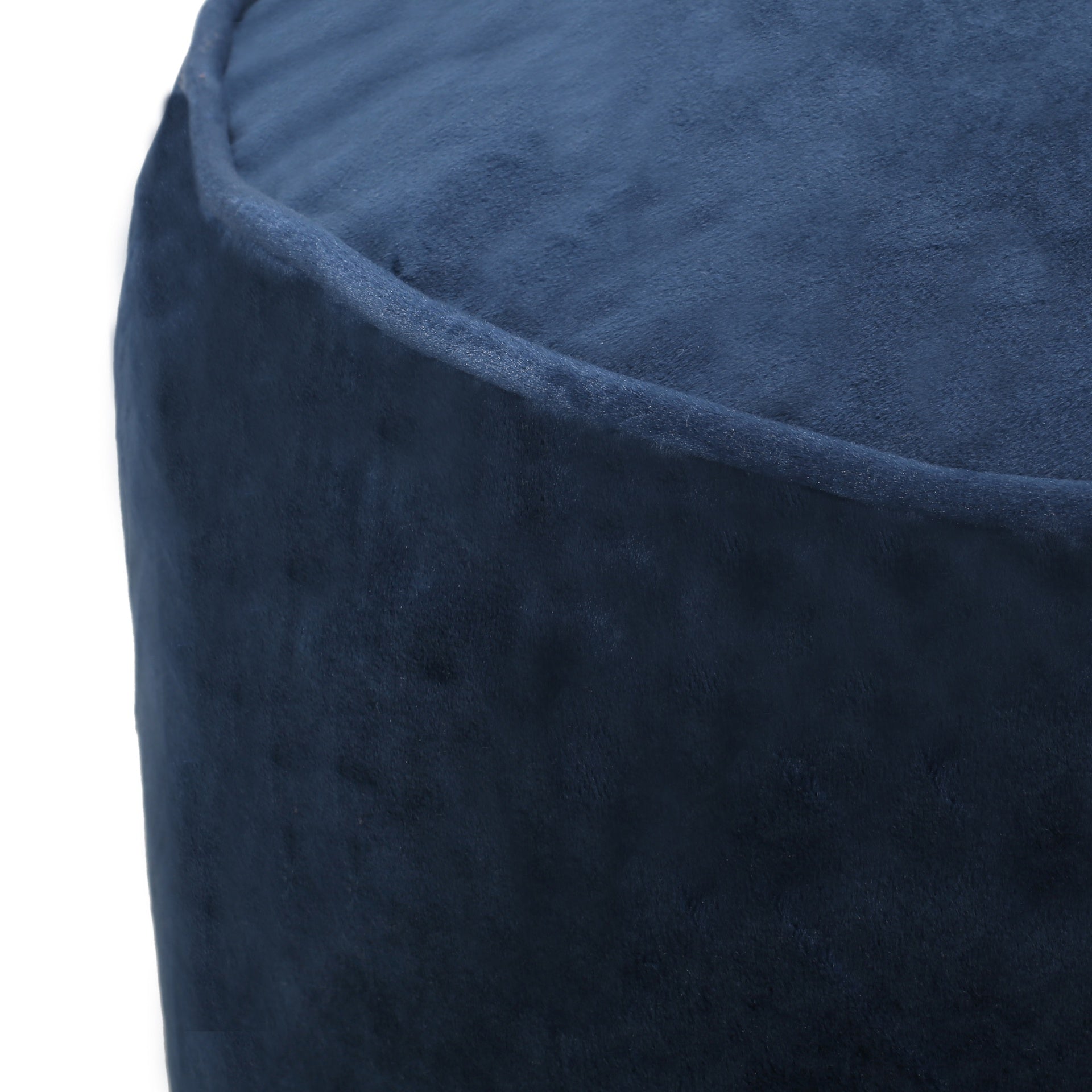 Shimon Cylinder Pouf,  Cobalt Blue