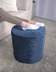 Shimon Cylinder Pouf,  Cobalt Blue