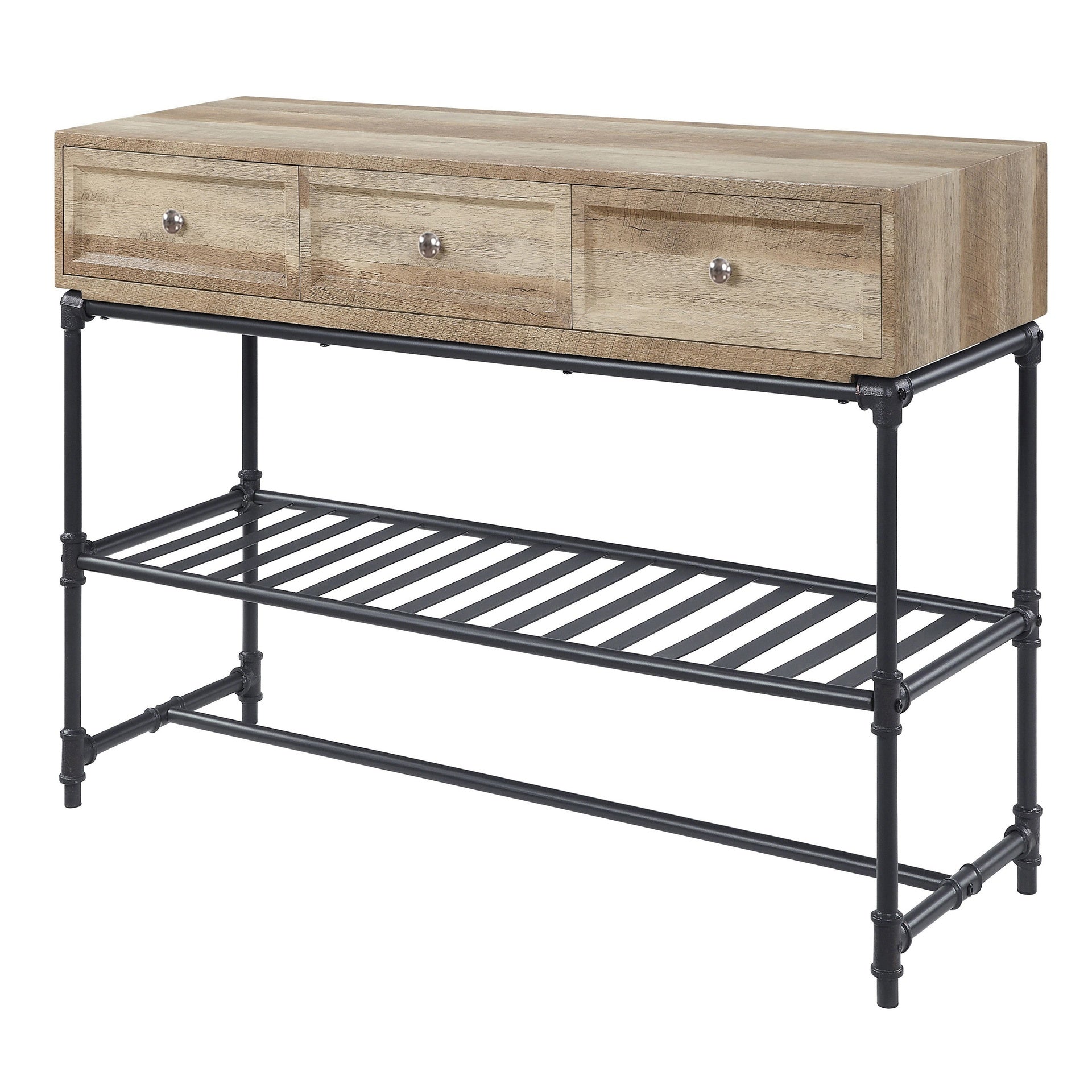 Mankato Oak and Sandy Black Sofa Table