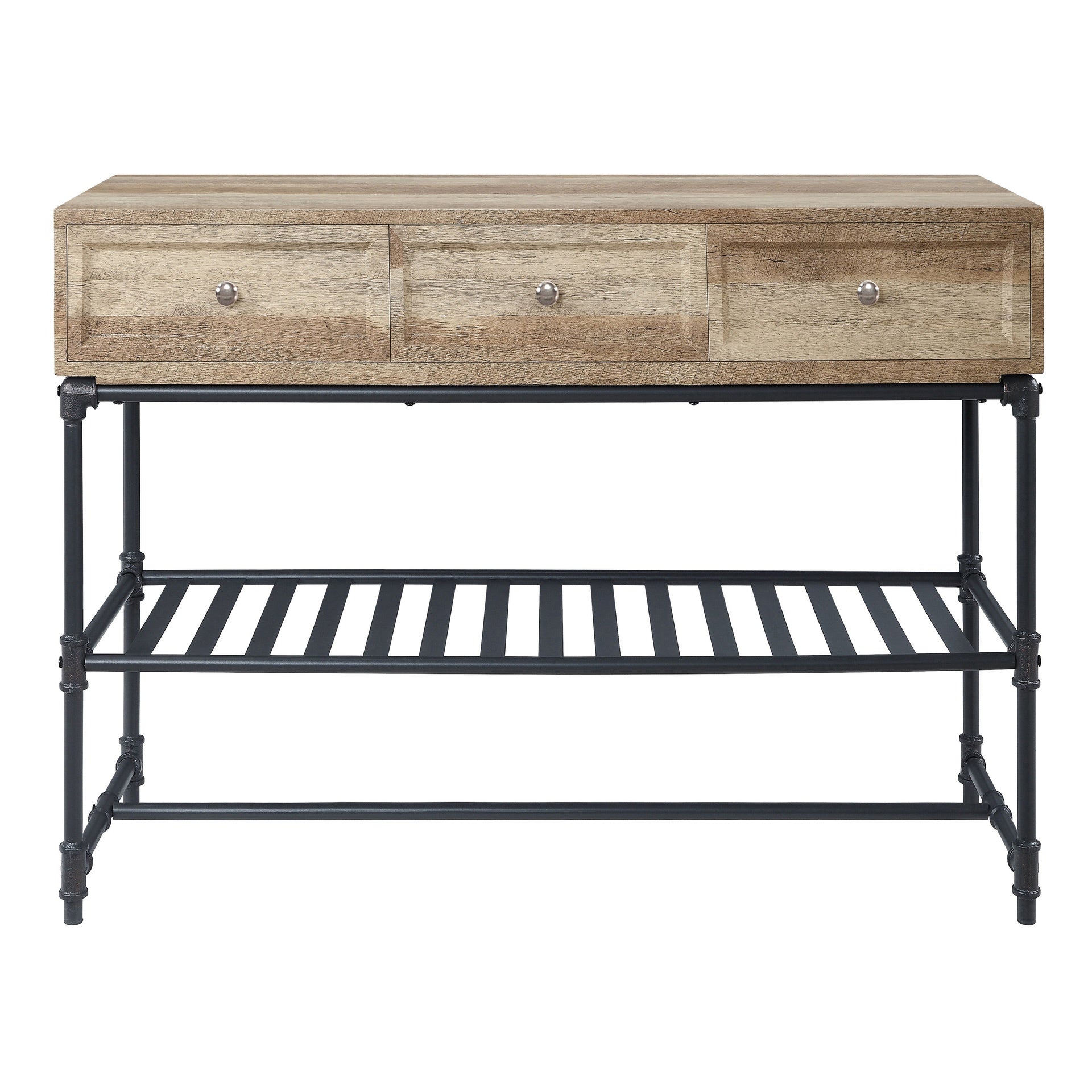 Mankato Oak and Sandy Black Sofa Table
