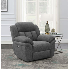 Pannen Charcoal Upholstered Power Glider Recliner