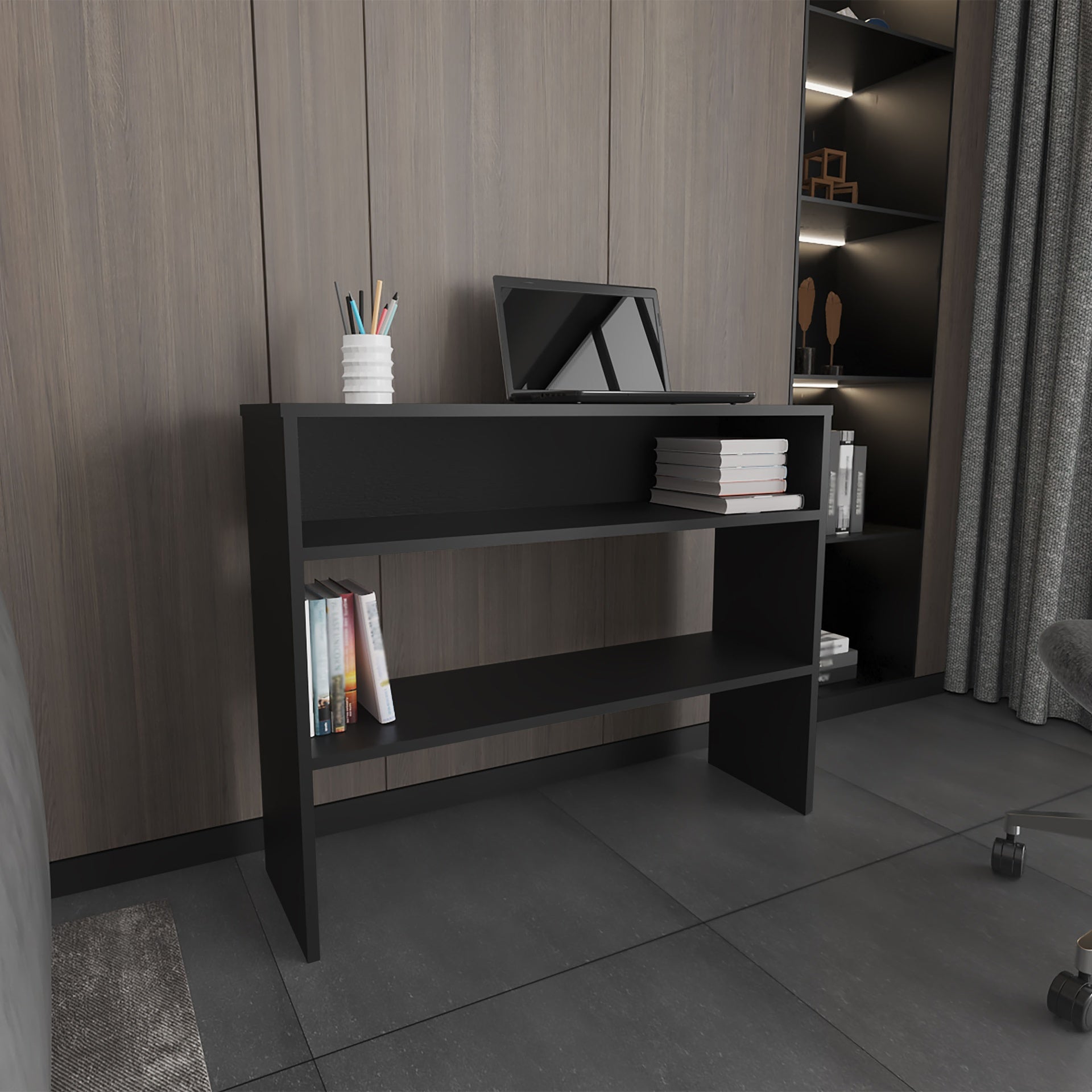 Being 39" Wide 2-Tier Shelf Narrow Console Table, Entryway Table