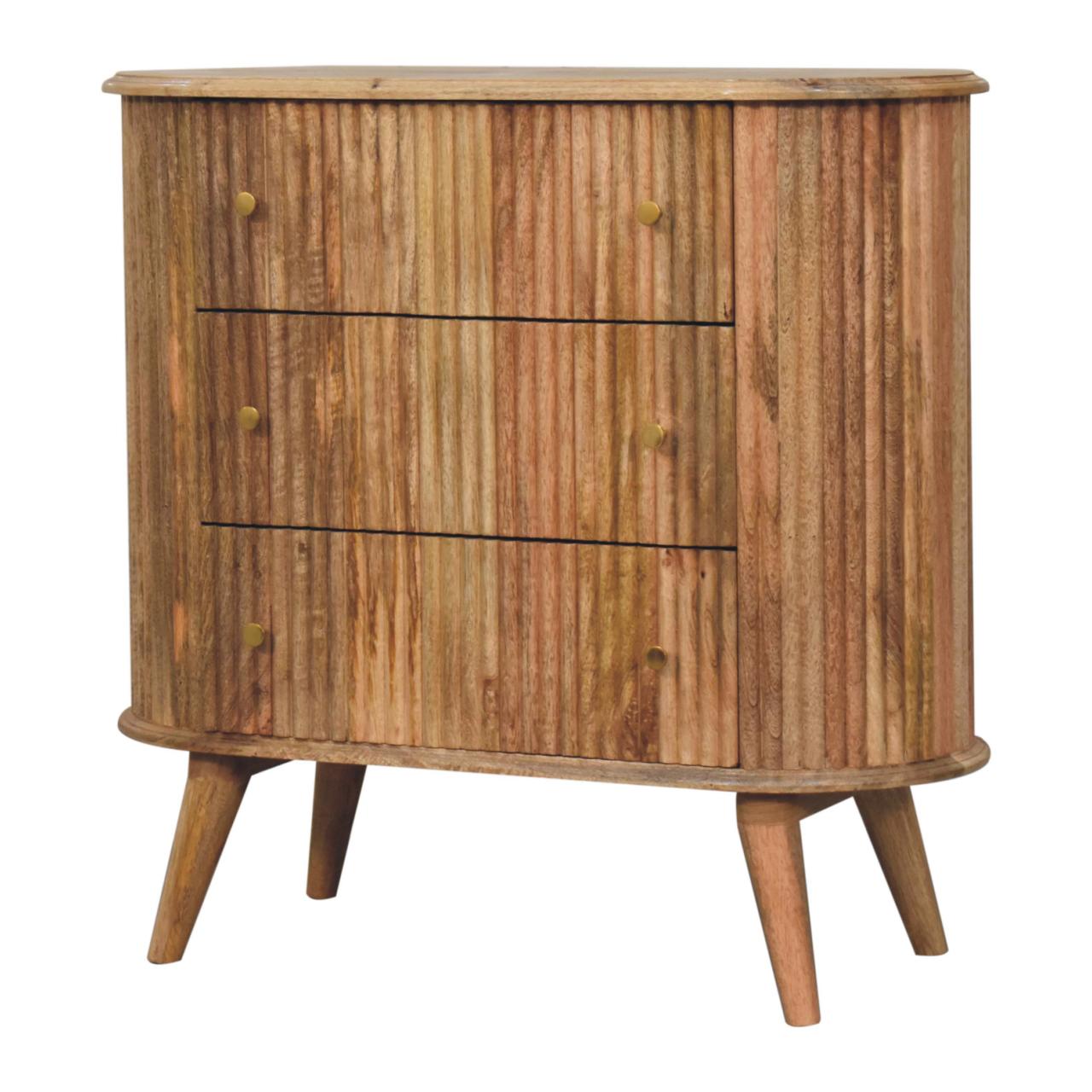 Soba Nordic Chest, 3-Drawers, Nordic Legs, Light Brown
