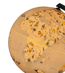 12.75" Animals Atlas World Globe Night Light