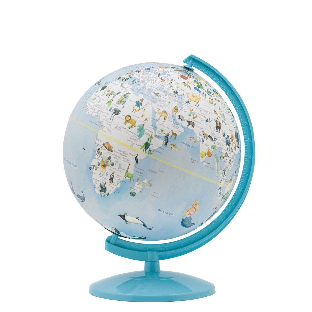12.75" Animals Atlas World Globe Night Light