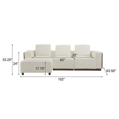 Sectional sofa-L Shape (5carton)