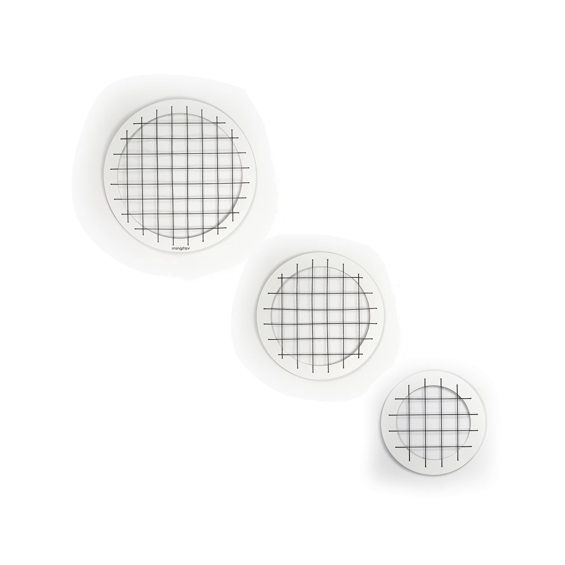 Talok Memory Board Wall Decor 3 Pieces, Black