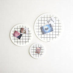 Talok Memory Board Wall Decor 3 Pieces, Black