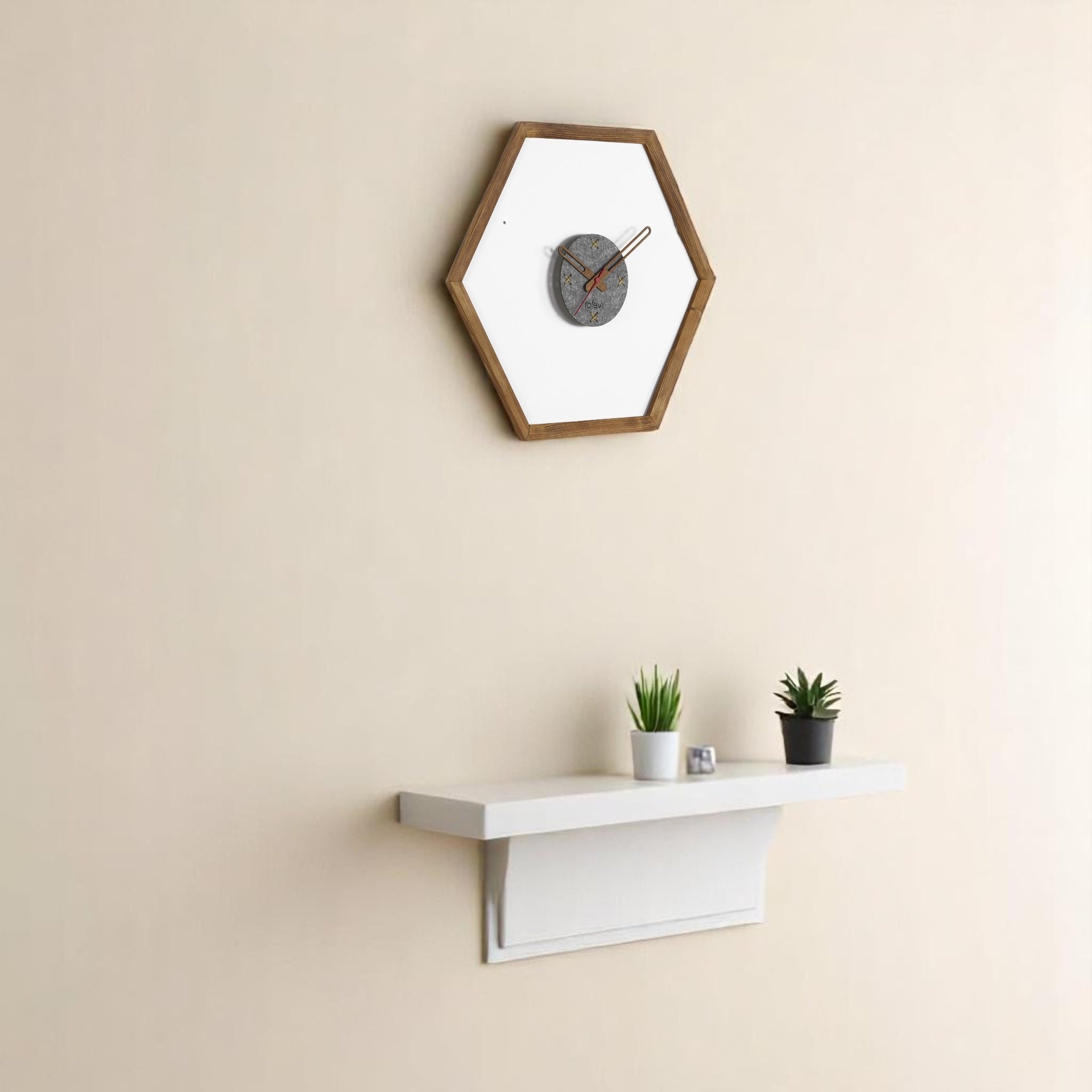 Tuva Wall Clock, Wooden Frame, Dore