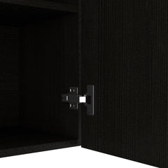 Wall Cabinet Ontario, Double Door, Black Wengue Finish