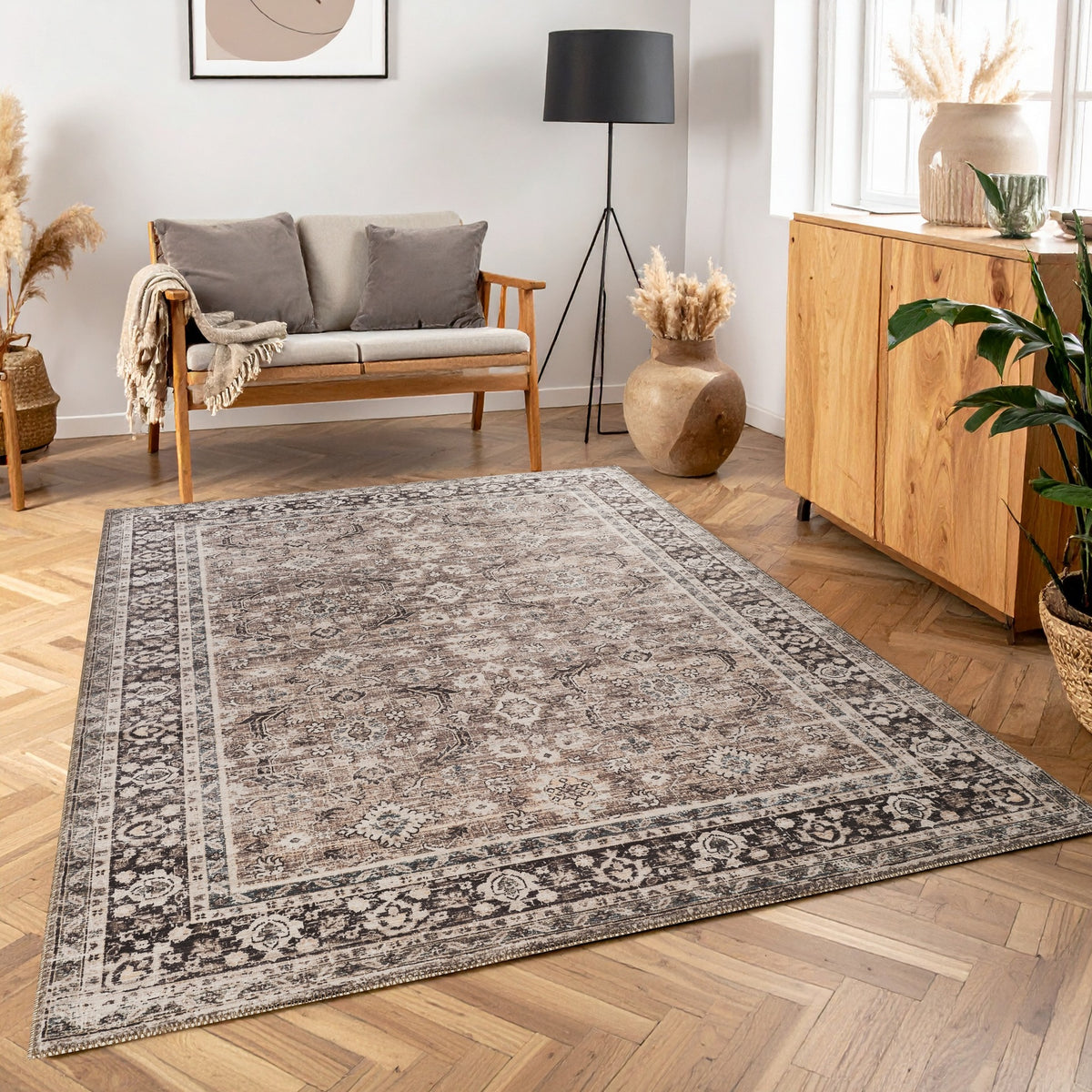 Majestic GC_RYL1004 Brown 9 ft. 2 in. x 12 ft. 6 in. Area Rug