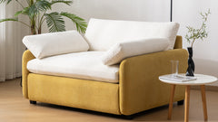 50*43" Oversized Chenille Single Sofa Chair, Wide and Deep Seat Accent Chair, Modern Upholstered Comfy Armchair, Couch Lounge with Pillows for Living Room&Apartment
