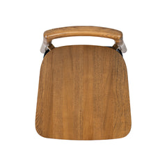 Sven 26.5" Modern Minimalist Low Back Wood Counter Stool, Dark Brown Walnut