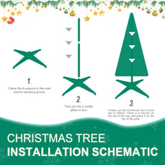 6FT Pop-Up Christmas Tree with 150 Warm White UL Lights – Pre-Decorated with Red & Gold Ornaments, Flowers, Ribbons & Bows – Easy Assembly, Space-Saving Collapsible Holiday Tree