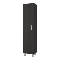 Vintro Freestanding Storage Cabinet with Internal Storage Shelves, Tall Single Door, 4 Interior Shelves, Metal Handle and Legs