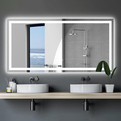 LED Mirror Light 72"×36" Bathroom,anti-Fog & Dimming Led Bathroom Vanity Mirror