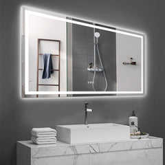 LED Mirror Light 72"×36" Bathroom,anti-Fog & Dimming Led Bathroom Vanity Mirror