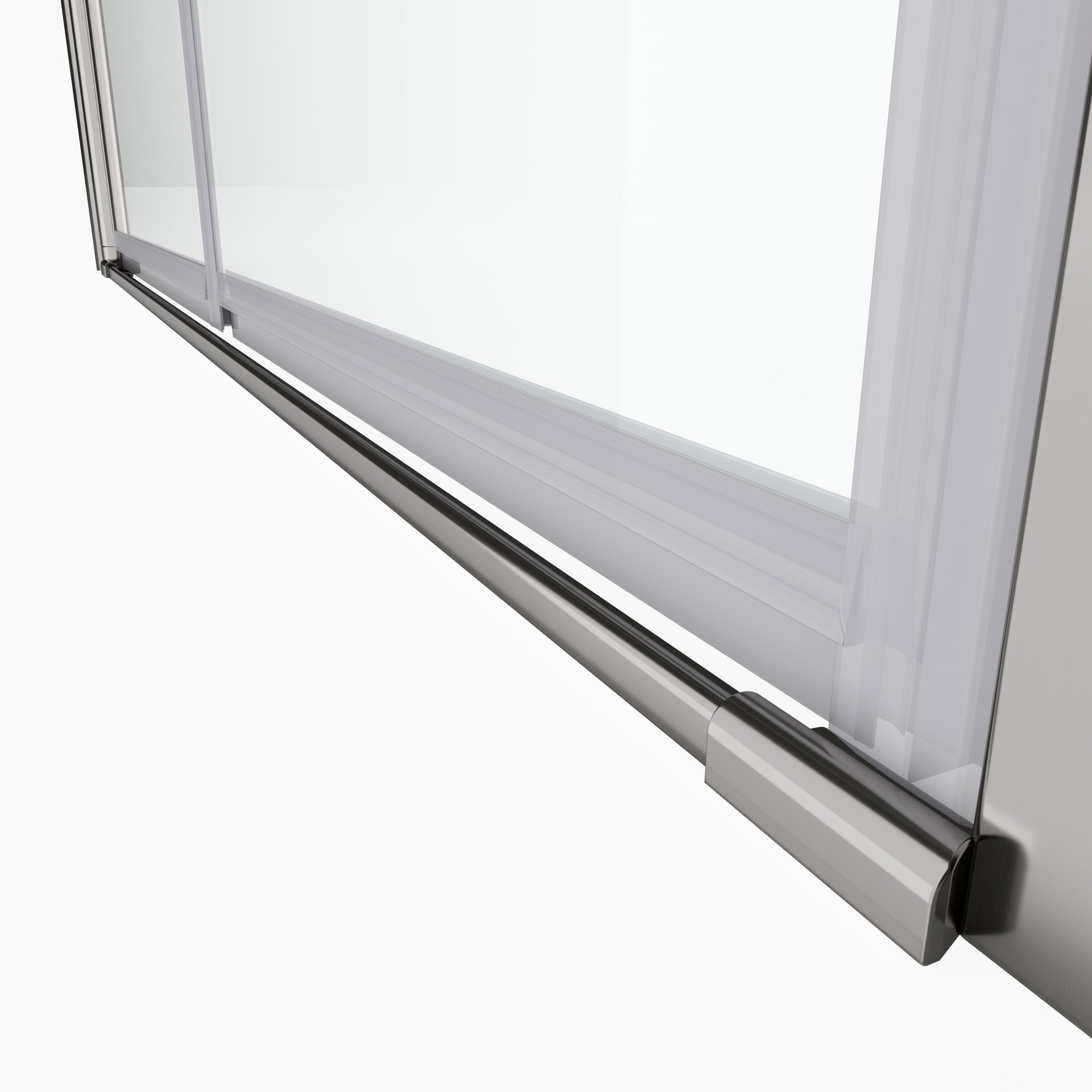 1 3/8" adjustment,universal pivot shower door, with 1/4" tempered glass finish 3072