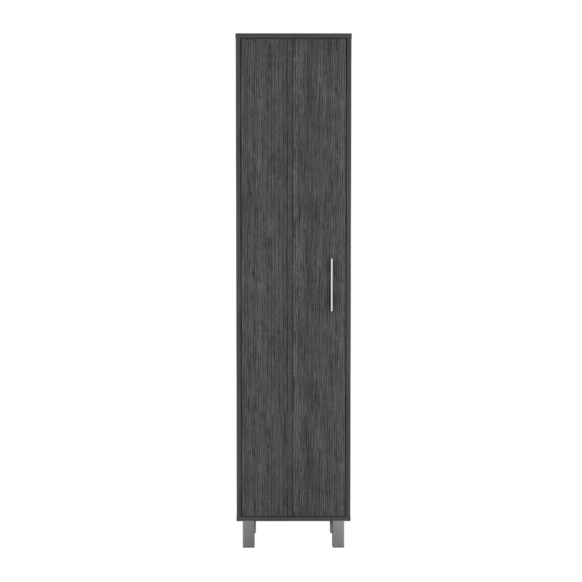 Laska Storage Cabinet, Broom Hangers, 1 Door
