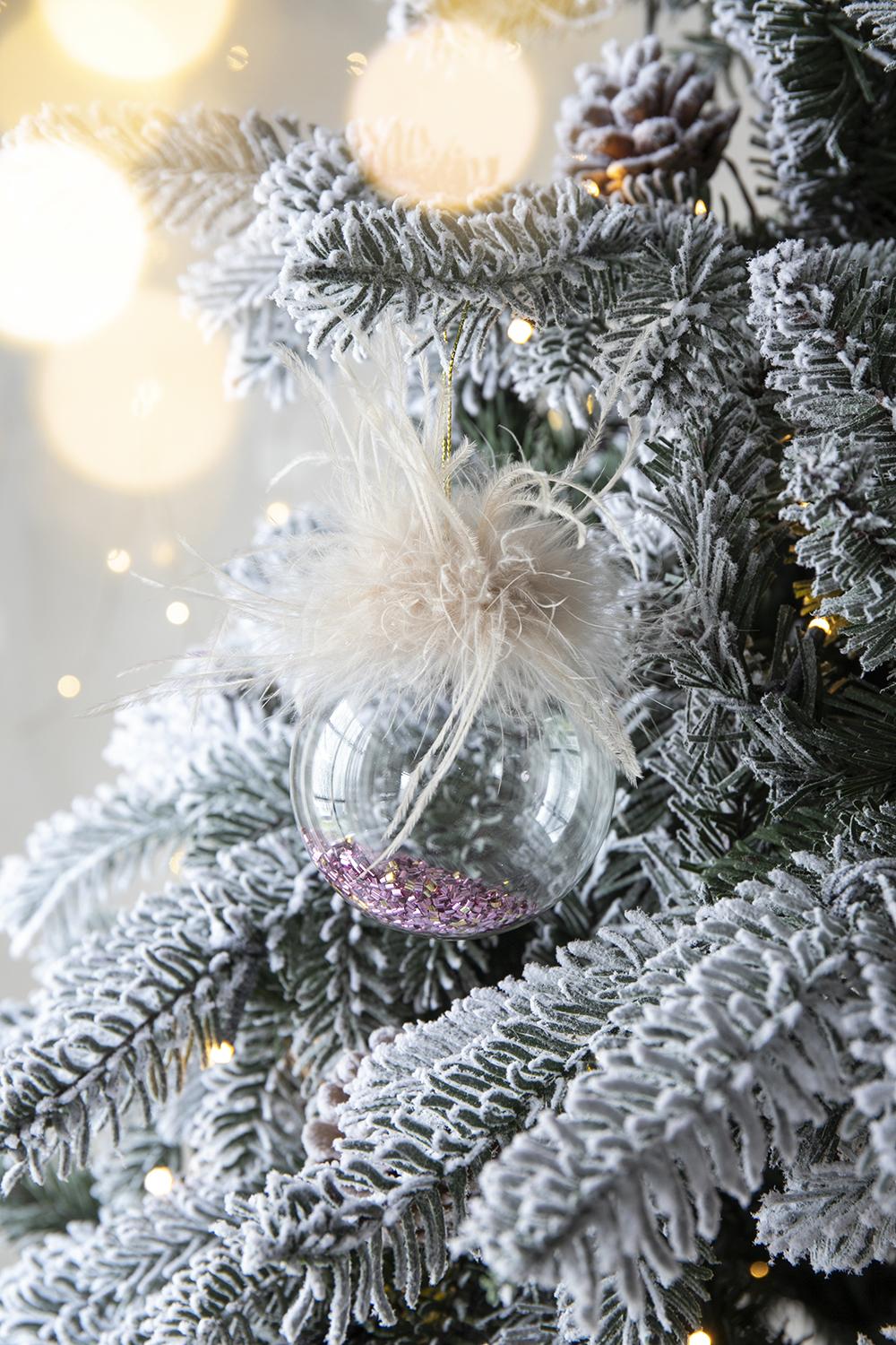 D3" Christmas Ball Ornaments, Glass Decorative Hanging Ball Christmas Tree Ornaments for Holiday Party Decorations, Set of 12