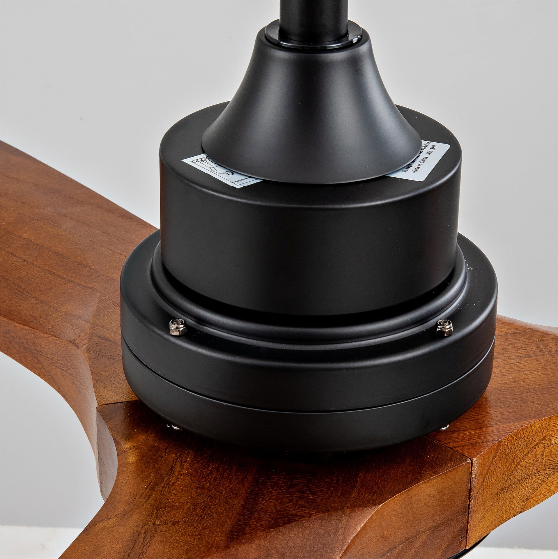 New Model 52 Inch Wood Ceiling Fan With 3 Solid Wood Blades Remote Control Reversible DC Motor For Living Room