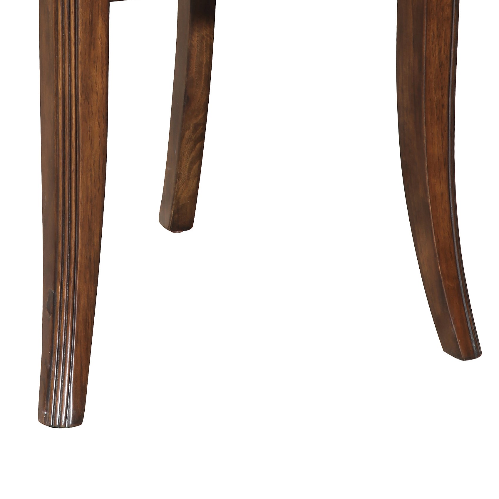Brown and Dark Walnut Cross Back Arm Chairs (Set of 2)