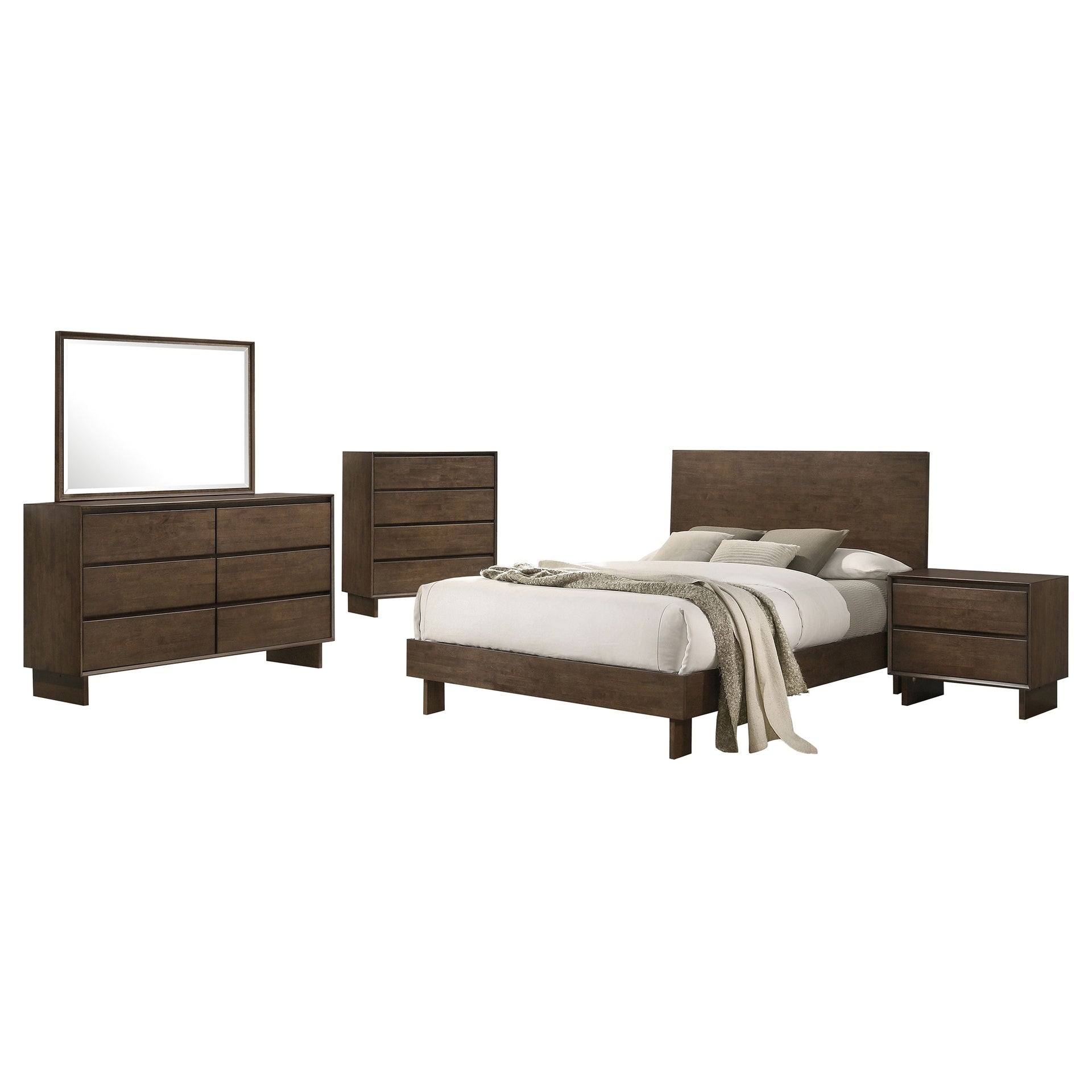 Hemlock Warm Brown 5-piece Eastern King Bedroom Set