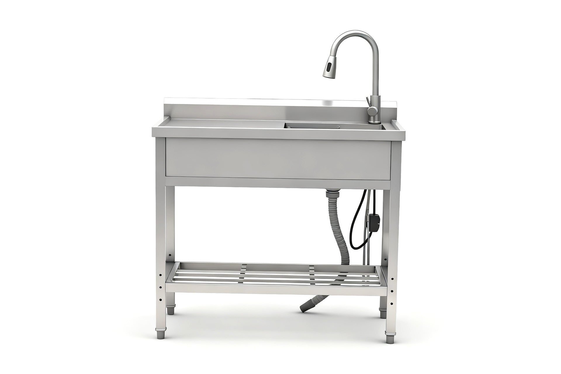 Stainless Steel Utility Sink, Freestanding Sink 2
