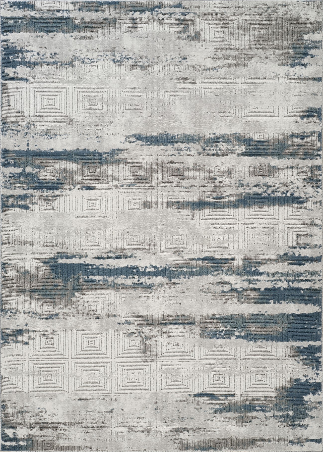 Geometrix GC_DIM1011 Gray 7 ft. 10 in. x 10 ft. 6 in. Area Rug